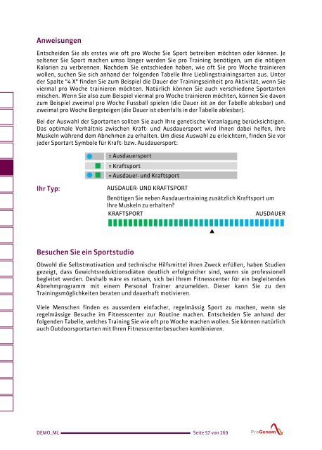 ProVitalDNA - genetische Analysen - DEMO DE