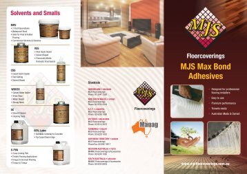 Mjs max bond - MJS Floorcovering