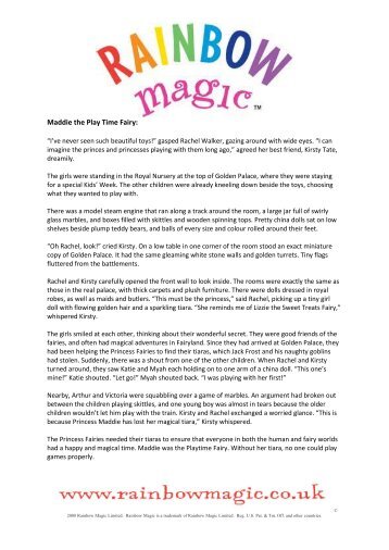 Maddie the Play Time Fairy: - Rainbow Magic