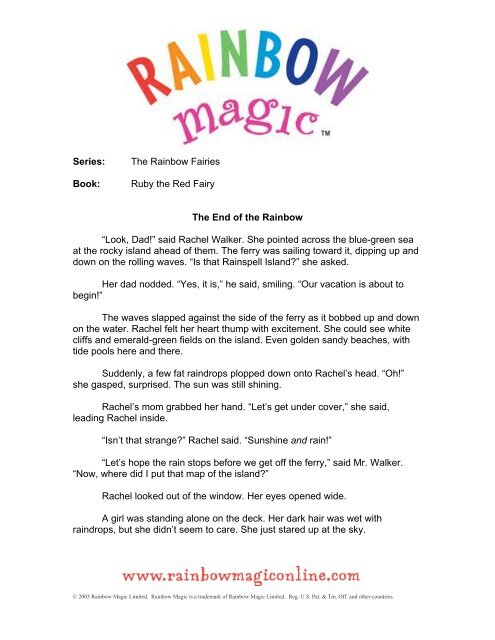 Book Rainbow Magic