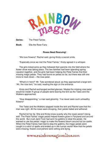 Book: Roses Need Rescuing! - Rainbow Magic