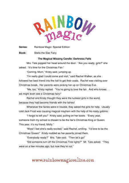 Rainbow Magic: Stella The Star Fairy: Special