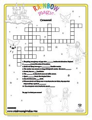 Fairyland Crossword - Rainbow Magic