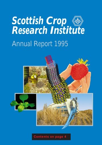 PDF file: Annual Report 1995 - Scottish Crop Research Institute