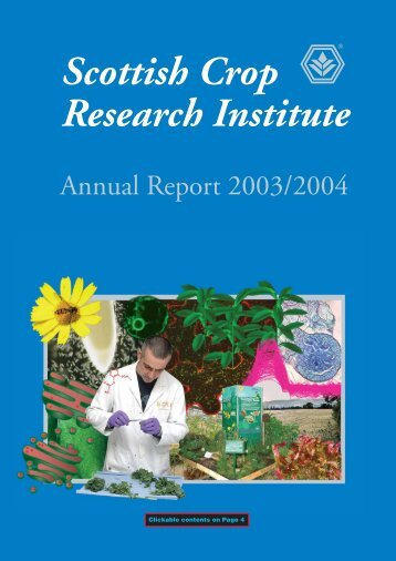 SCRI Annual Report 2003/2004 - Scottish Crop Research Institute