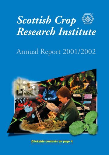 PDF file: Annual Report 2001/2002 - Scottish Crop Research Institute