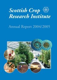 PDF file: Annual Report 2004/2005 - Scottish Crop Research Institute