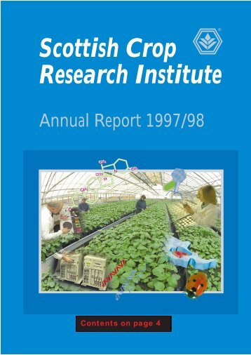 SCRI Annual Report 1997/1998 - Scottish Crop Research Institute