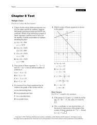 Chapter 8 Test .