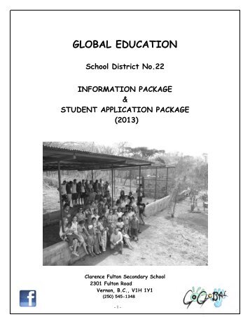 Global Education program - School District 22 Vernon