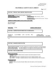 material safety data sheet - senscience