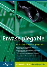 La clase del envase plegable - Euro Pool System