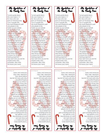 Candy cane poem bookmark.indd - SugarDoodle.net