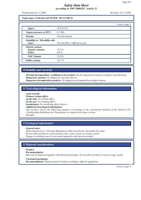 Download specifications - Tambour Paints