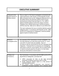 EXECUTIVE SUMMARY - Philippine Tariff Commission