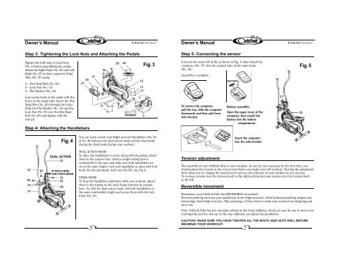Orbitrek Elite Instruction Manual - Thane