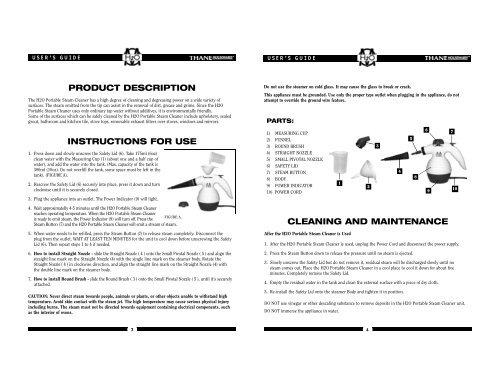 USER'S GUIDE - Thane