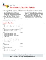 Download a Set of Detailed Course Outlines - Theatrefolk