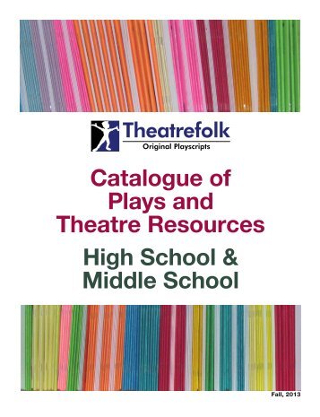 Ordering Plays - Theatrefolk