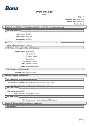 SAFETY DATA SHEET - Solid Wood Flooring Company