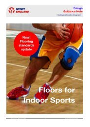 e Floors for Indoor Sports - Sport England