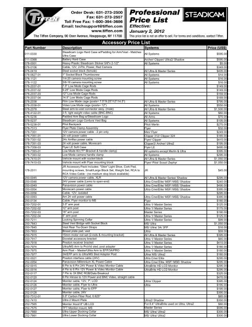 steadicam tft lcd monitor pricelist
