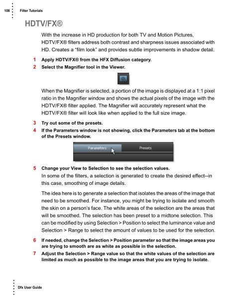 Dfx User Guide - Tiffen.com