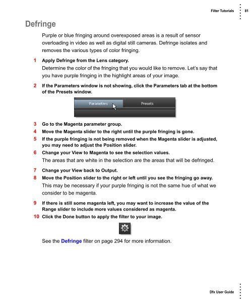 Dfx User Guide - Tiffen.com
