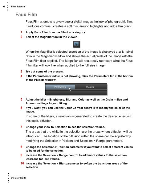 Dfx User Guide - Tiffen.com