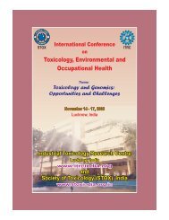 Toxicology, Environmental and Occupational Health - Society of ...
