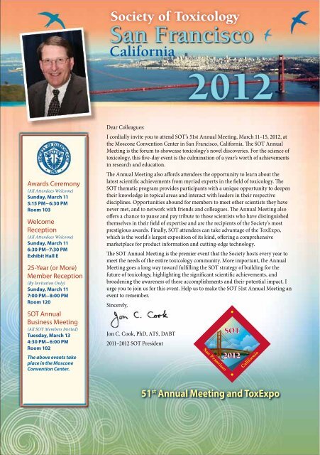 Annual Meeting Program - Society of Toxicology