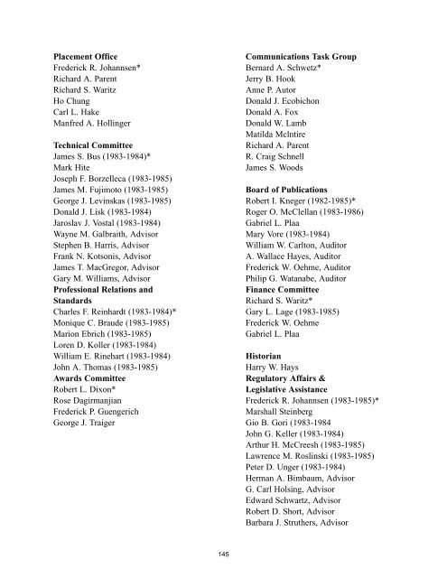 SOCIETY O. TOXICOLOGY HISTORY - Society of Toxicology