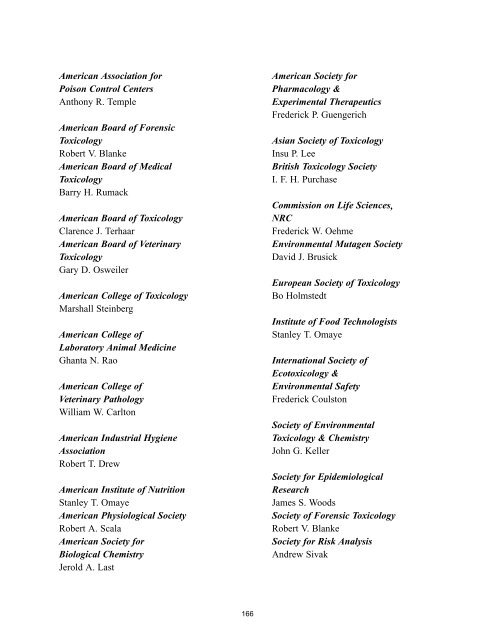 SOCIETY O. TOXICOLOGY HISTORY - Society of Toxicology