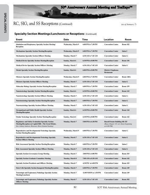 Program - Society of Toxicology