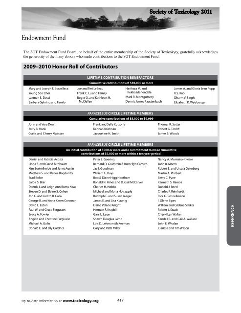 Program - Society of Toxicology