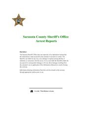 Arrest Card - Working Copy - Sarasota County Sheriff's Office