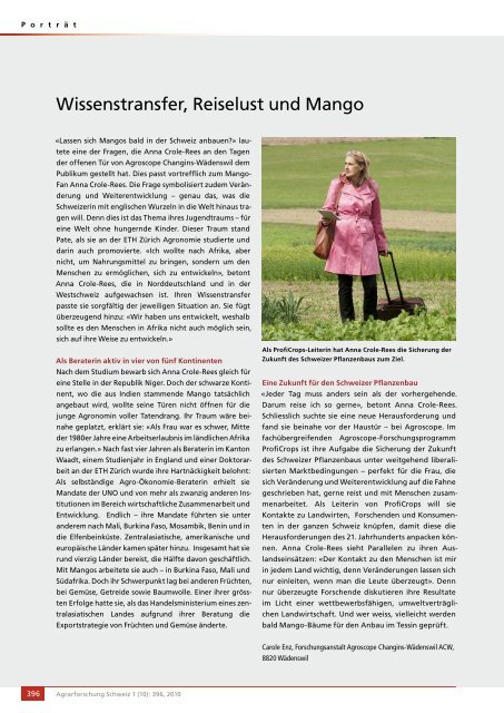 Download als PDF - Agrarforschung Schweiz