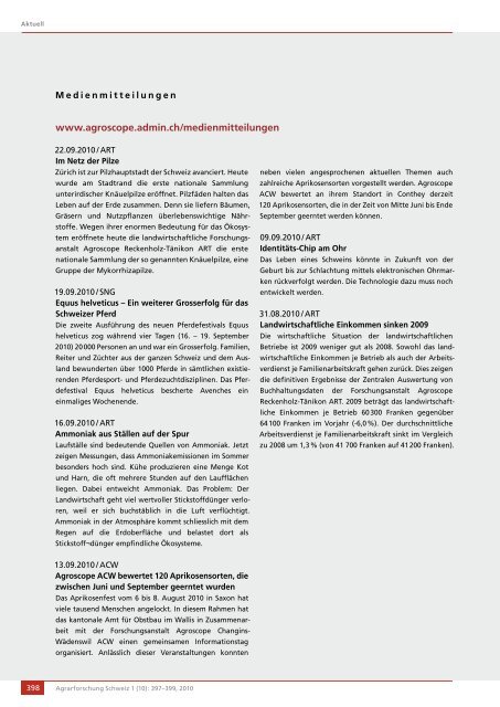 Download als PDF - Agrarforschung Schweiz