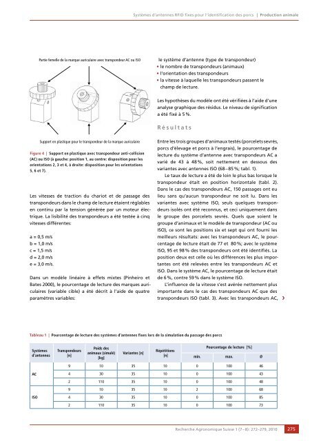 TÃ©lÃ©charger le PDF - Agrarforschung Schweiz