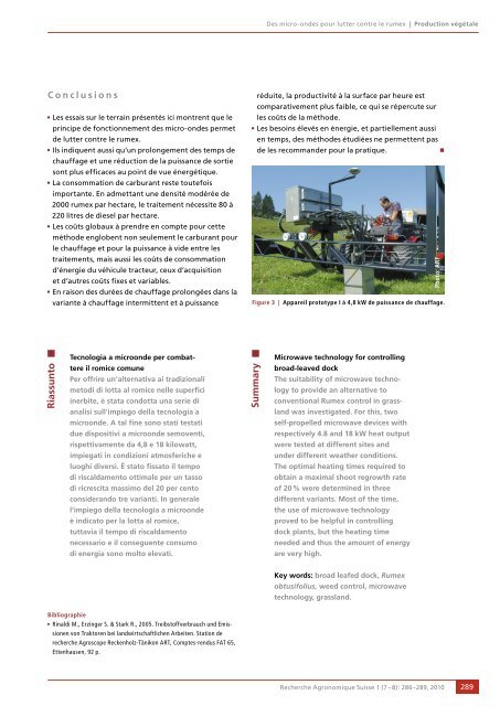 TÃ©lÃ©charger le PDF - Agrarforschung Schweiz