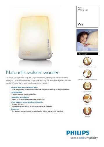 HF3475/01 Philips Wake-up Light - Hardware