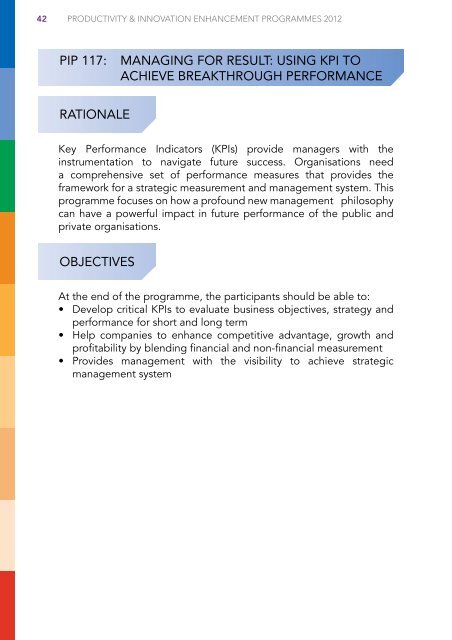 PIP - Productivity Improvement Programmes Program ... - MPC