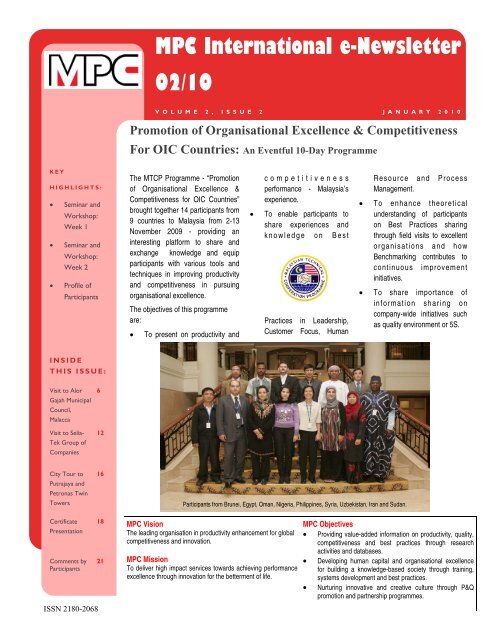 MPC International e-Newsletter 02/10