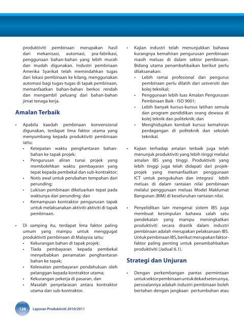 prestasi produktiviti malaysia - MPC