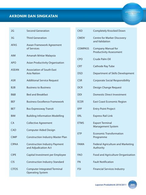 prestasi produktiviti malaysia - MPC