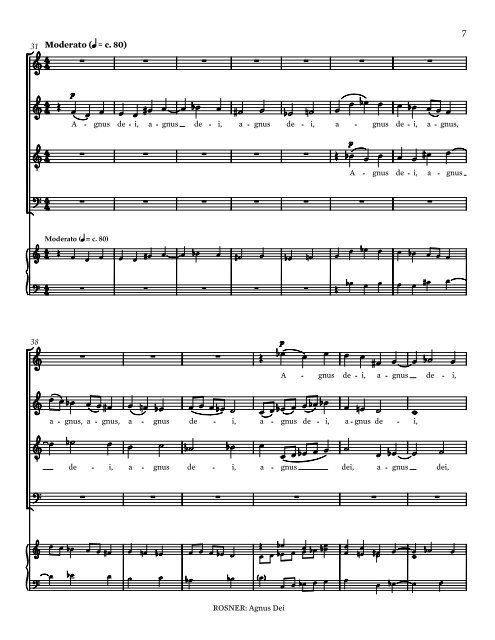 Rosner - Agnus Dei, op. 21