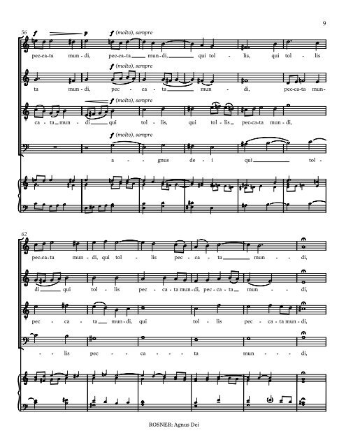 Rosner - Agnus Dei, op. 21