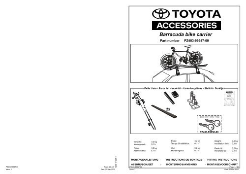 Barracuda bike carrier - Toyota-tech.eu