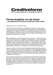 Fitness-Angebote von der Kasse – was gesetzliche ... - Creditreform