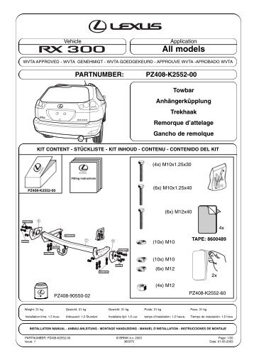 partnumber: pz408-k2552-00 - Toyota-tech.eu